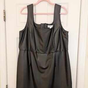 🖤 Addition Elle Faux Leather Dress – Size 20 (US/CA 20, EUR 52) 🖤